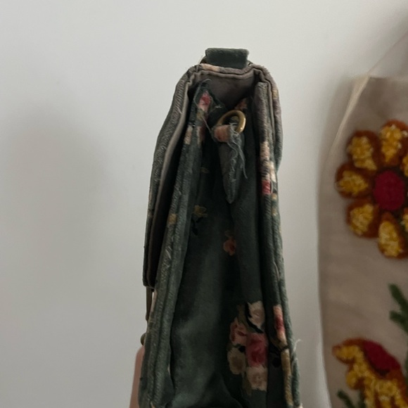 Y2K Green Velvet Floral box crossbody/handbag - Picture 6 of 9